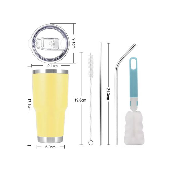 Vaso Térmico de 30 oz - Amarillo - Imagen 2