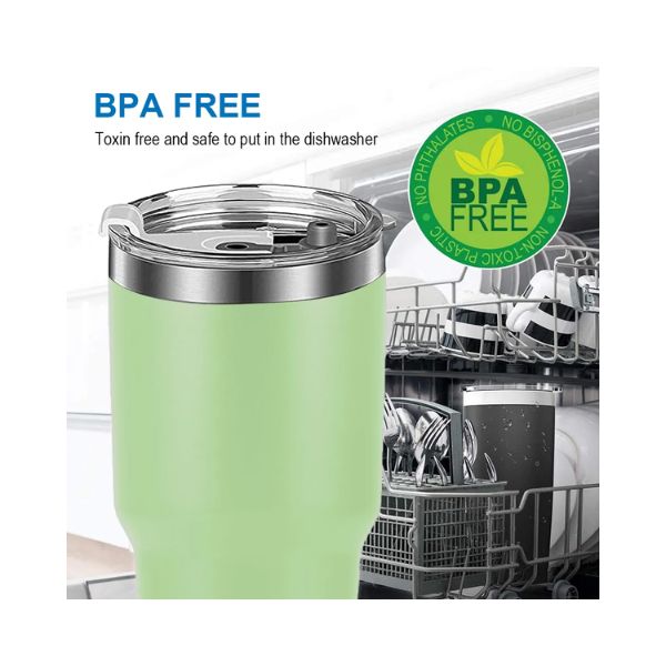 Vaso Térmico de 30 oz - Verde Claro - Imagen 6