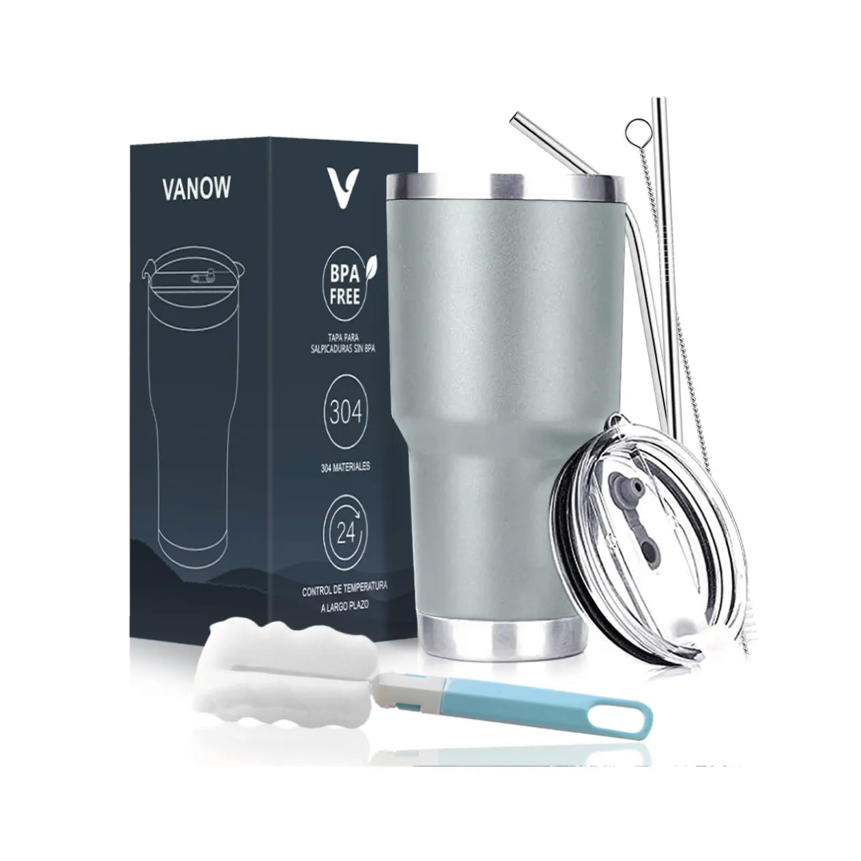 Vaso Térmico de 30 oz - Gris
