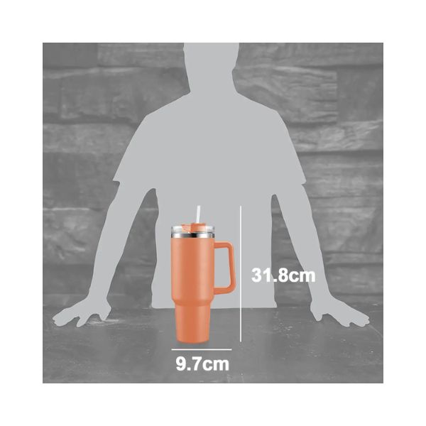 Vaso Térmico De 40oz - Naranja - Imagen 6