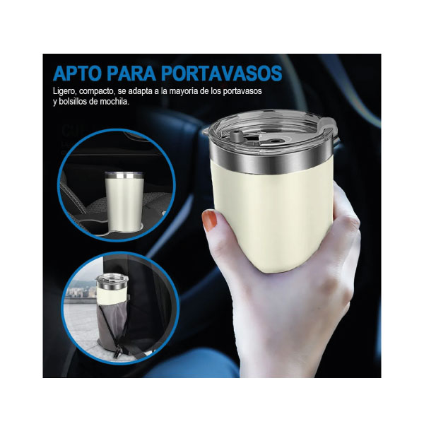 Vaso Térmico de 20 oz - Crema - Imagen 5