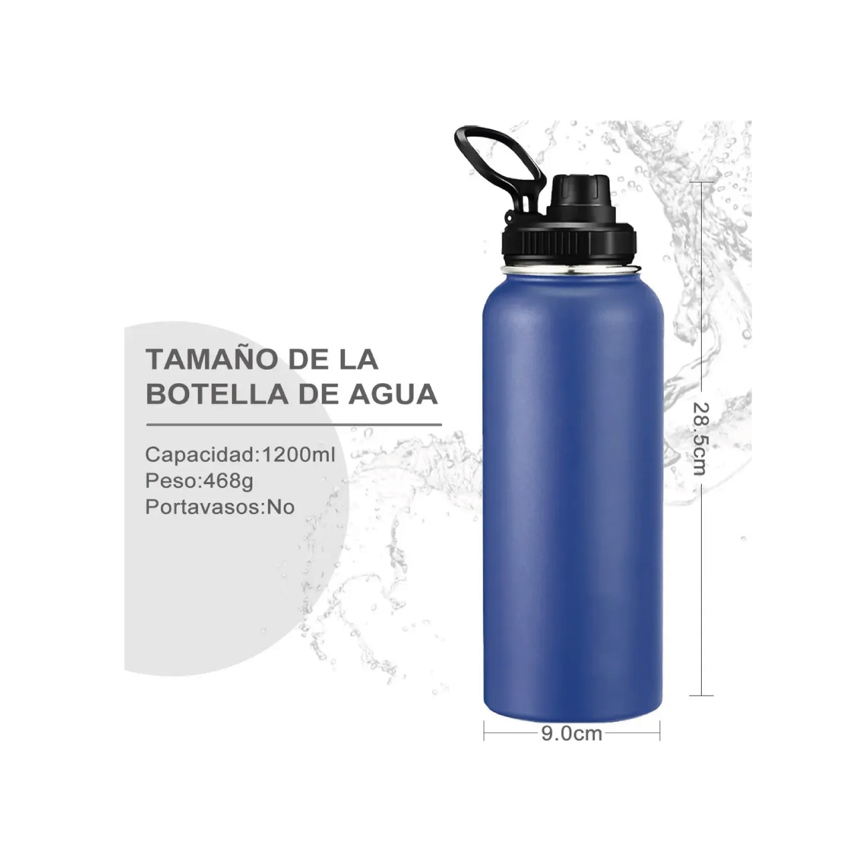Botella Térmica de 40 oz - Azul - Imagen 3