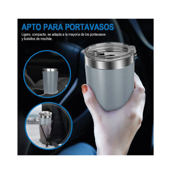 Vaso Térmico de 20 oz - Gris - Imagen 5