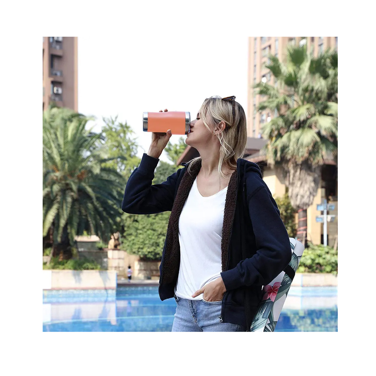 Vaso Térmico de 30 oz - Naranja - Imagen 4