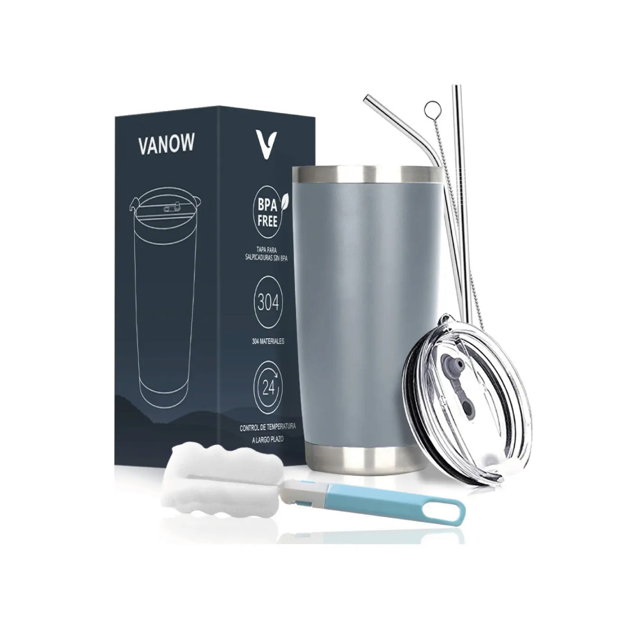 Vaso Térmico de 20 oz - Gris