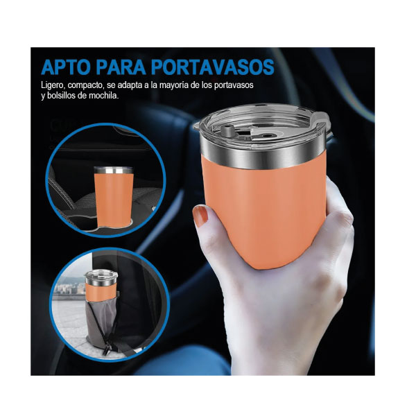 Vaso Térmico de 20 oz - Naranja - Imagen 5