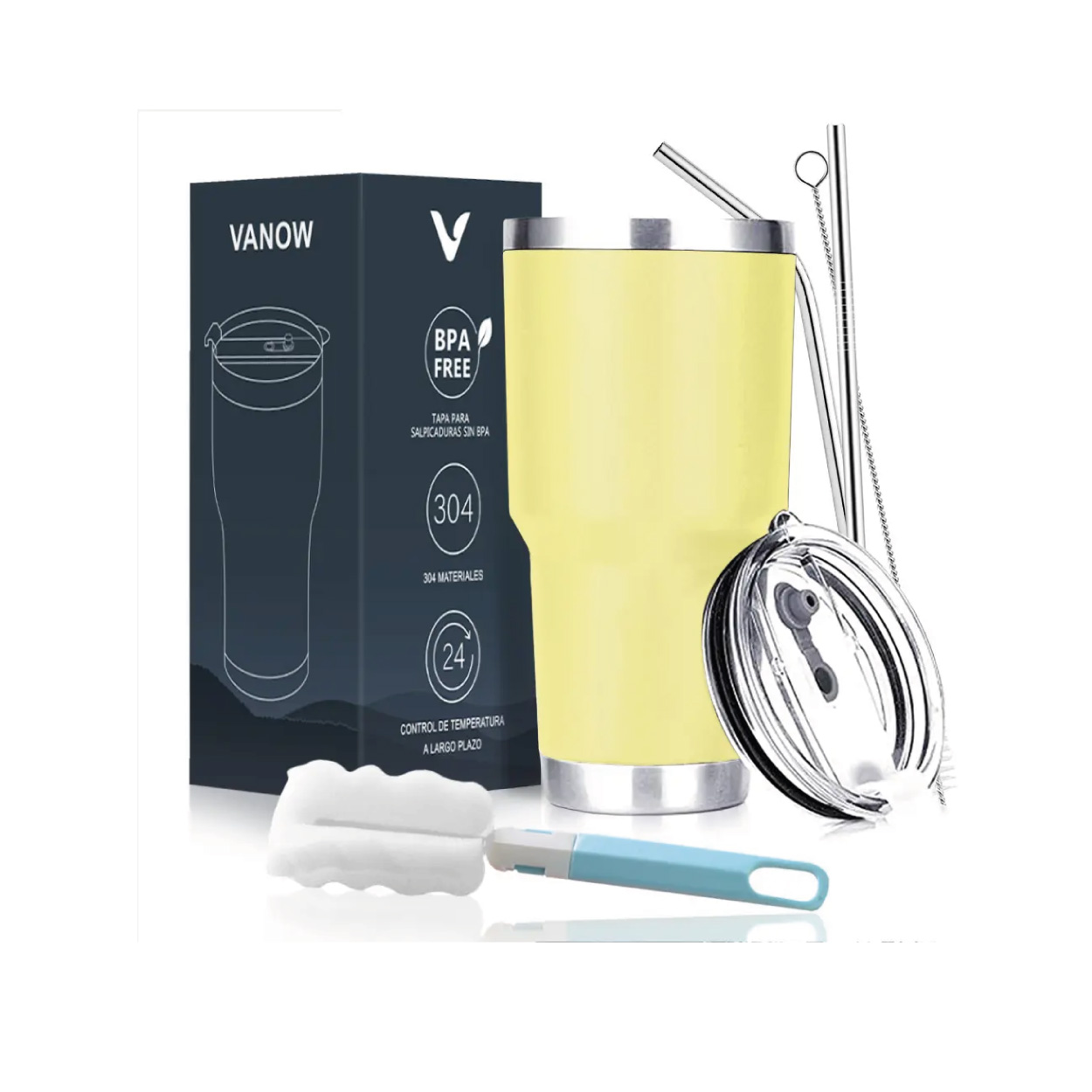 Vaso Térmico de 30 oz - Amarillo