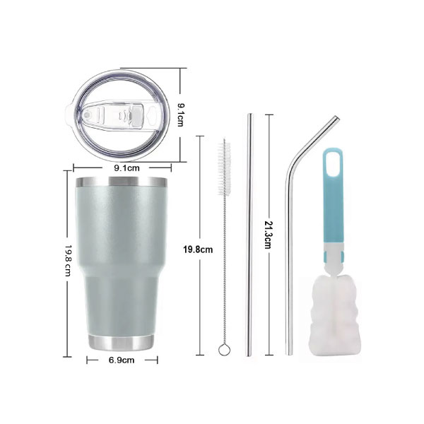 Vaso Térmico de 30 oz - Gris - Imagen 2