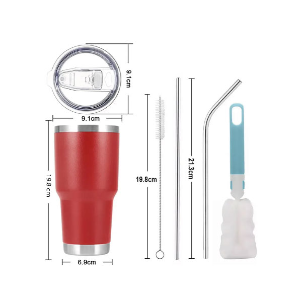 Vaso Térmico de 30 oz - Naranja - Imagen 2
