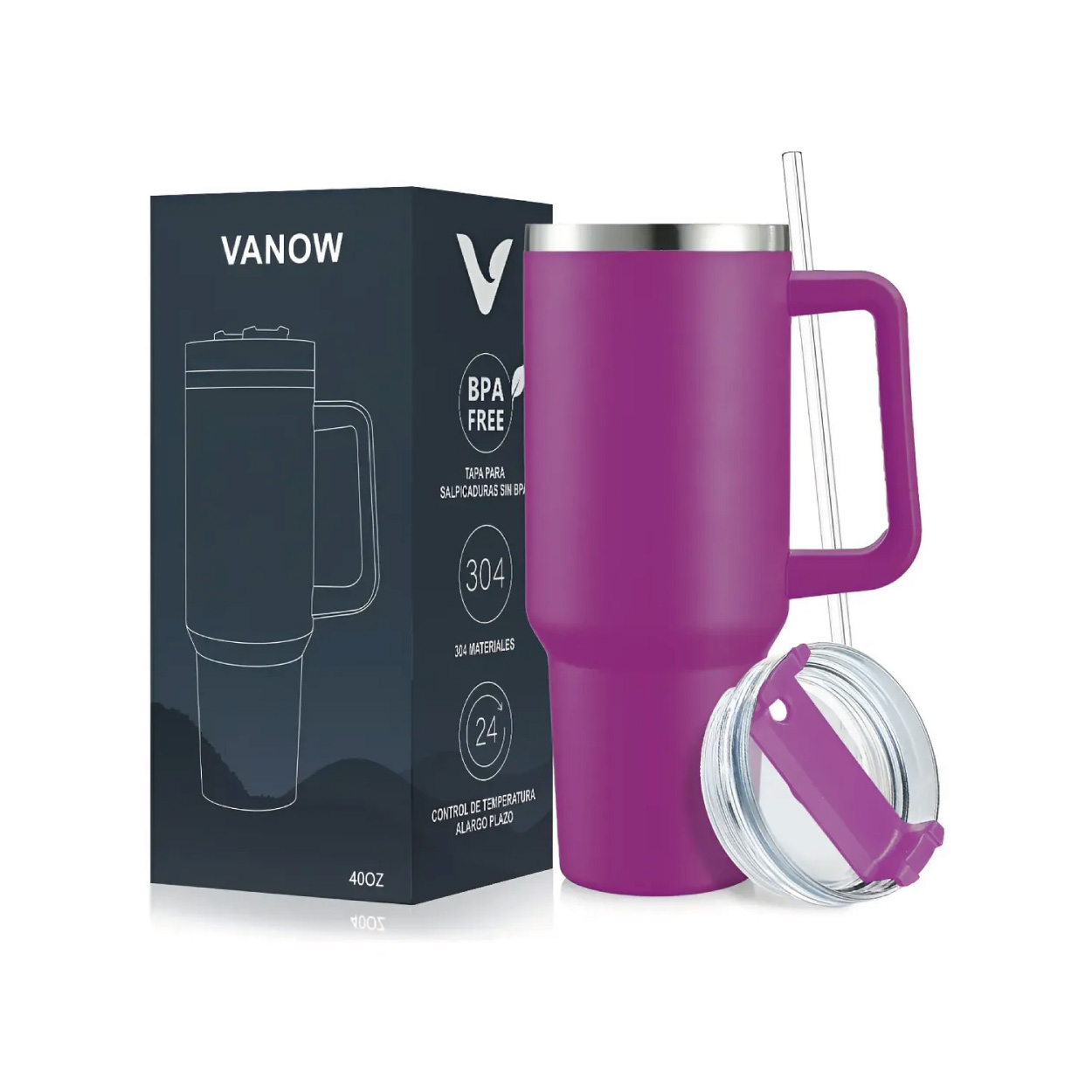Vaso Térmico de 40 oz - Violeta