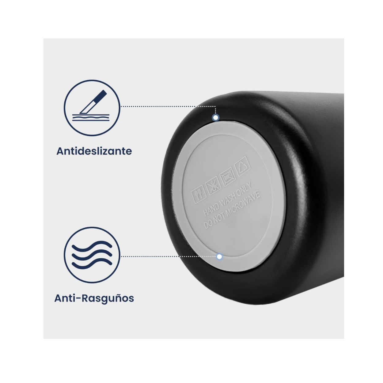 Termo Acero Inoxidable 32 Oz Negro - Imagen 3