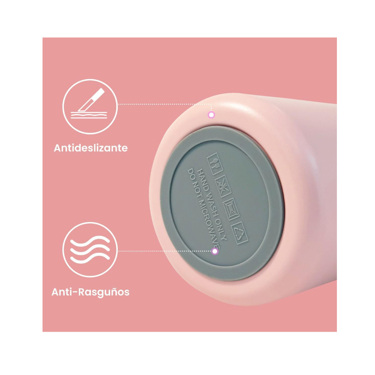 Termo Acero Inoxidable 32 Oz Rosa - Imagen 3