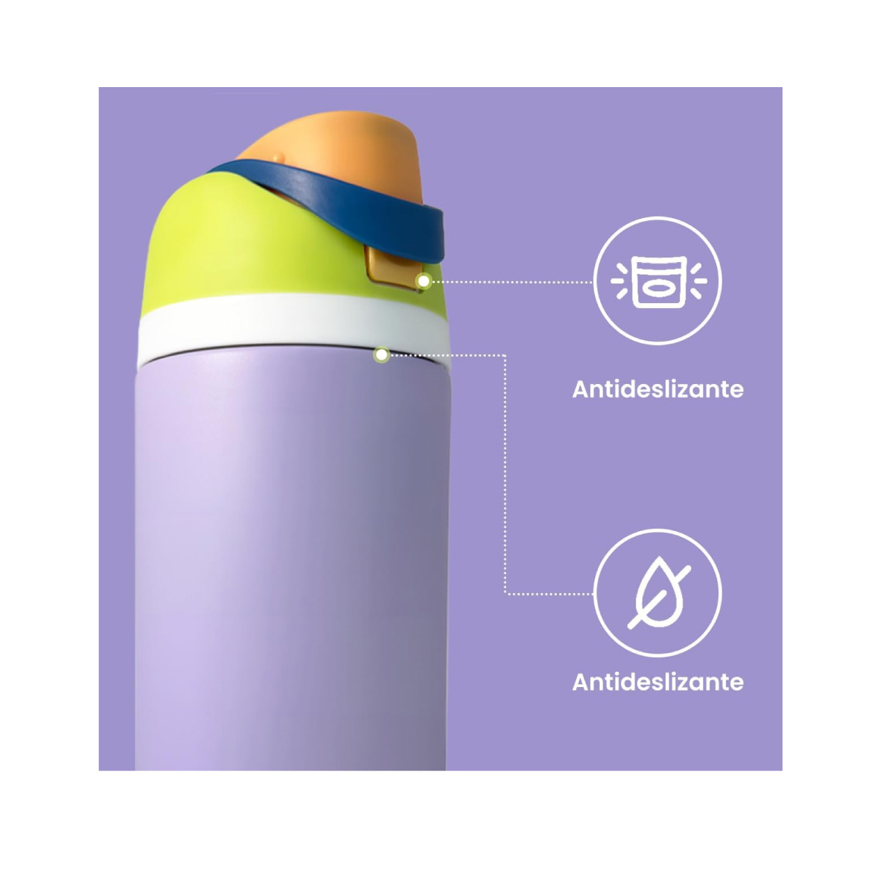 Termo Acero Inoxidable 32 Oz Violeta - Imagen 3
