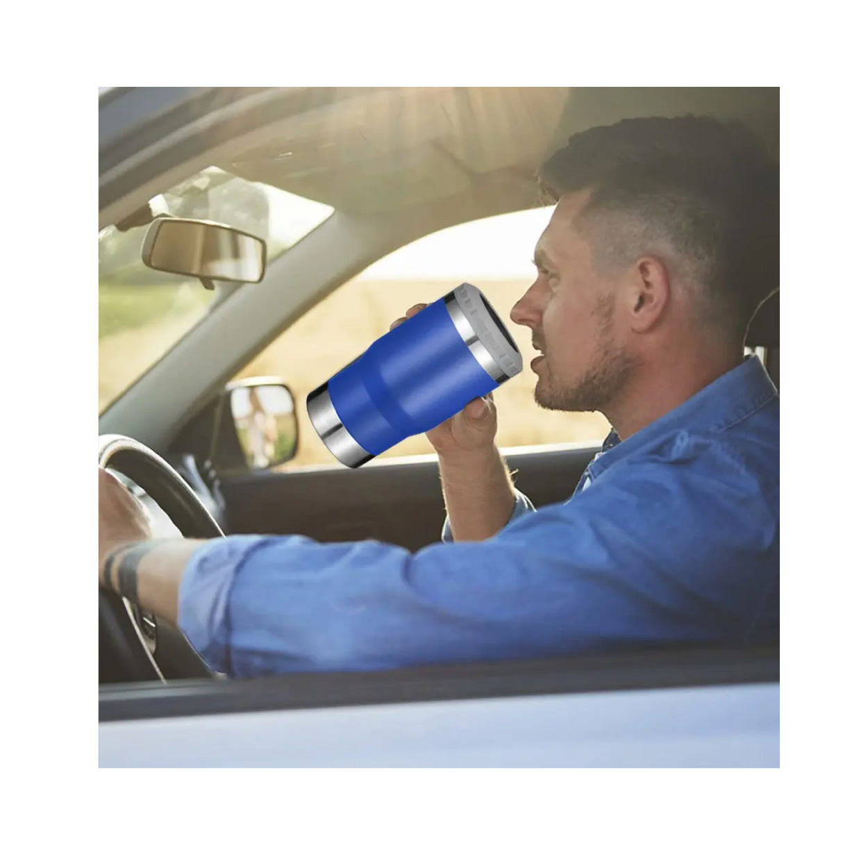 Portalatas Térmico De 14 oz Azul - Imagen 6
